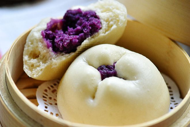 紫薯餡饅頭