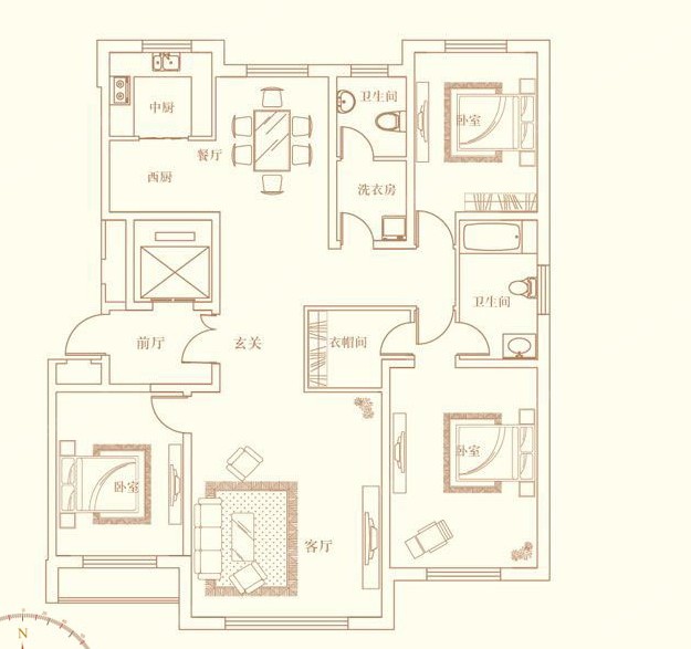 國信南湖公館戶型圖