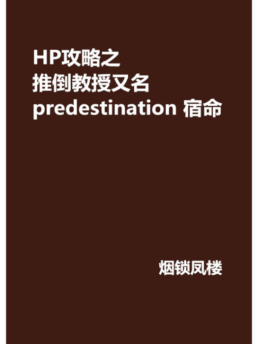 HP攻略之推倒教授又名 predestination 宿命