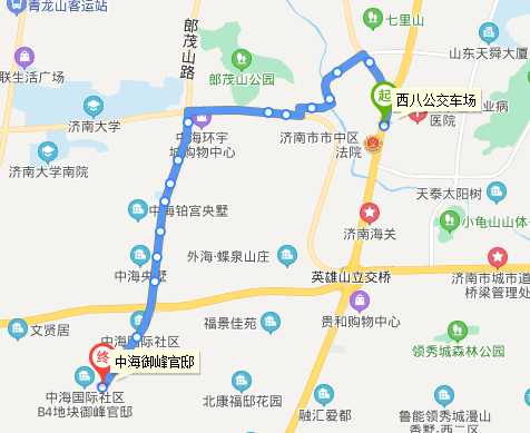 濟南公交509路線路走向