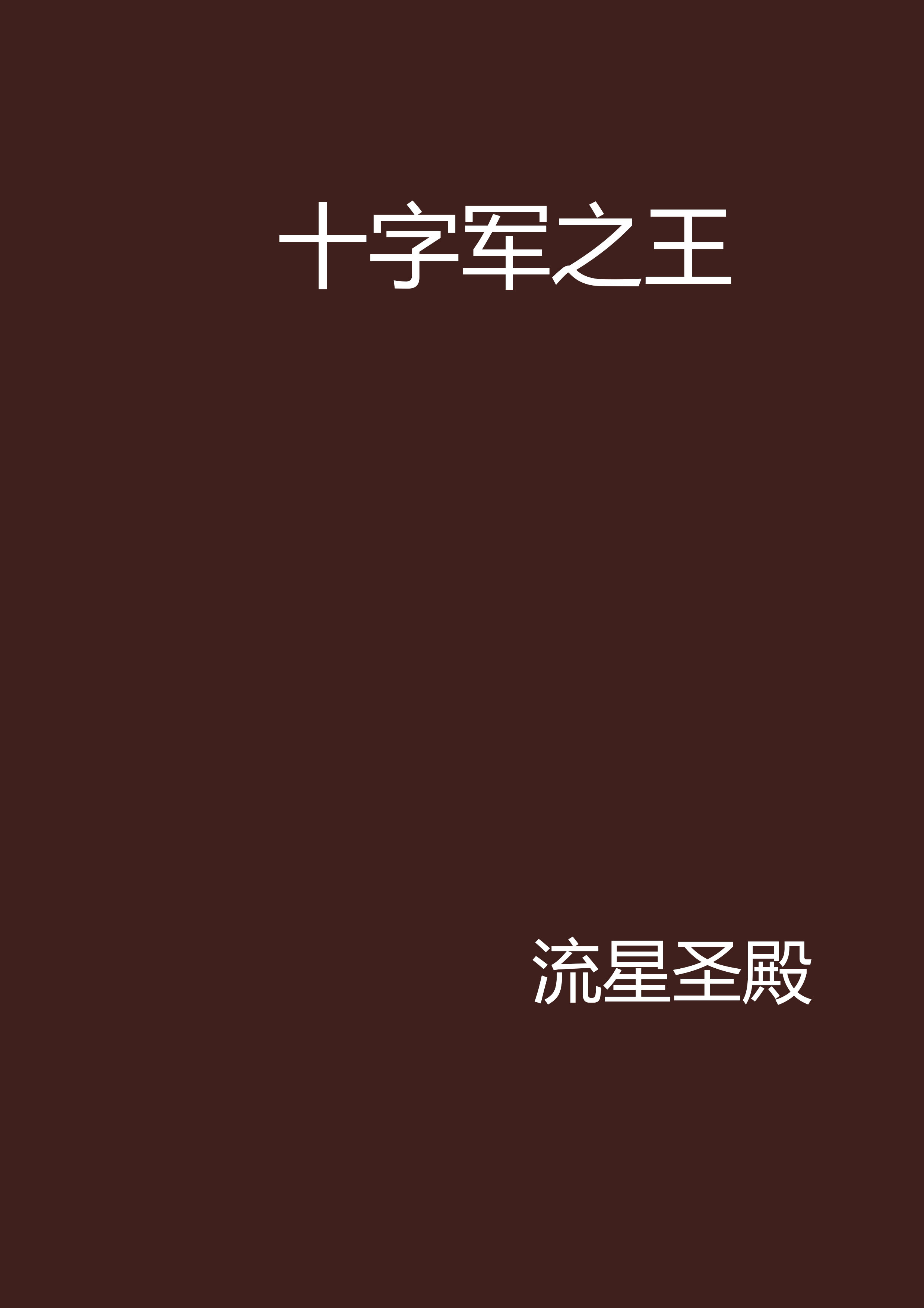 十字軍之王(流星聖殿所著小說)