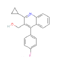 2-環丙基-4-（4-氟苯基）-3-喹啉甲醇