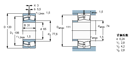 SKF 22213E