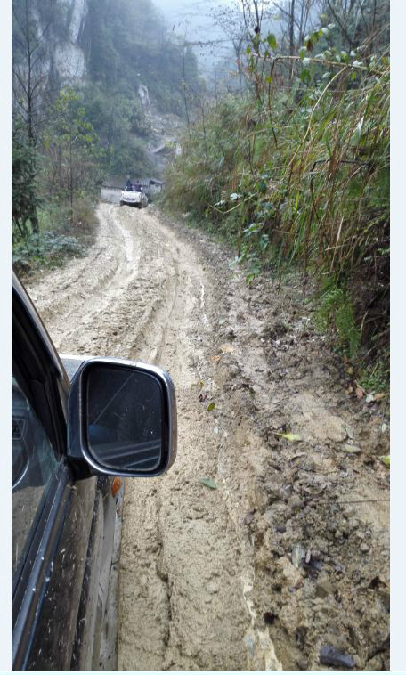 小草壩進山挖烏天麻的路