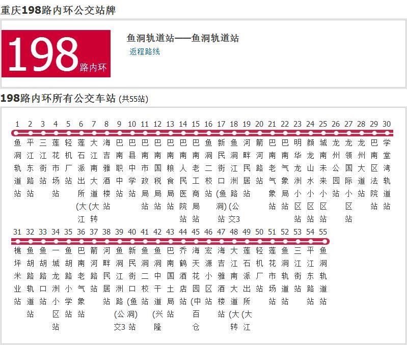 重慶公交198路