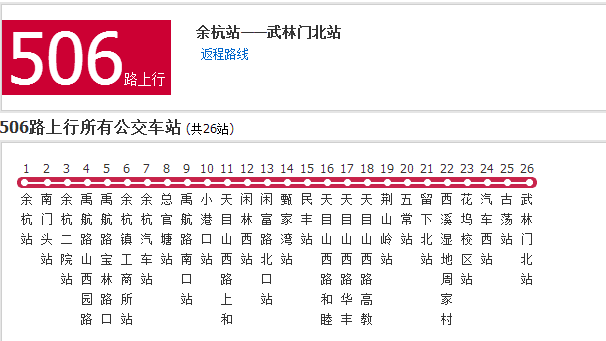 杭州公交506路