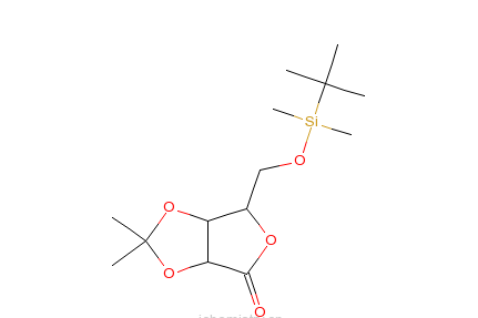 5-O-（叔丁基二甲基甲矽烷基）-2,3-O-異亞丙基-D-核酸γ-內酯