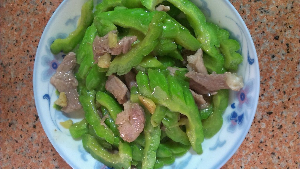 涼瓜肉片