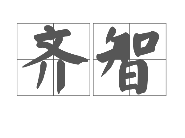 齊智(詞語解釋)