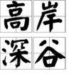 高岸深谷(成語)