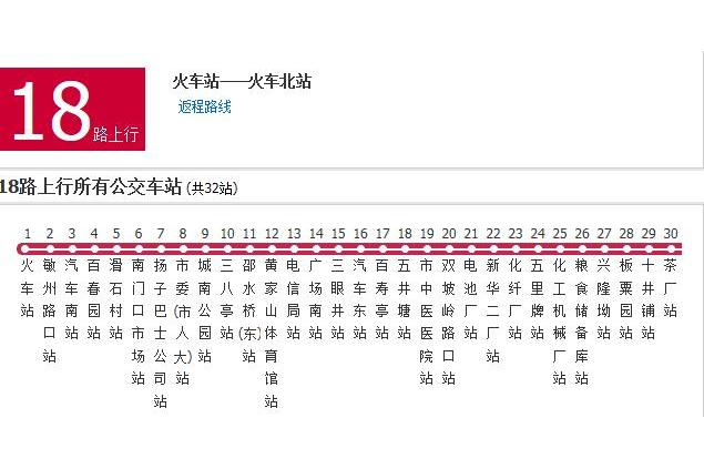 邵陽公交18路