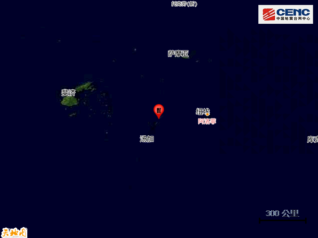 10·1湯加群島地震