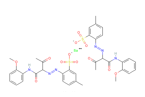 2-[[1-[[（2-甲氧基苯基）氨基]羰基]-2-氧代丙基]偶氮]-5-甲基苯磺酸鋇鹽