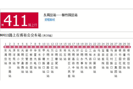 深圳公交M411路