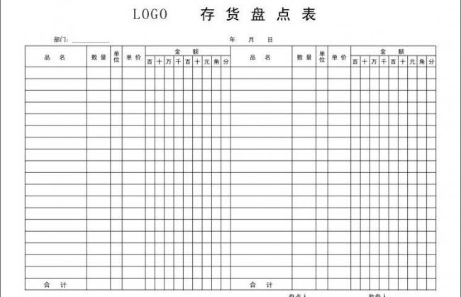 存貨盤點表