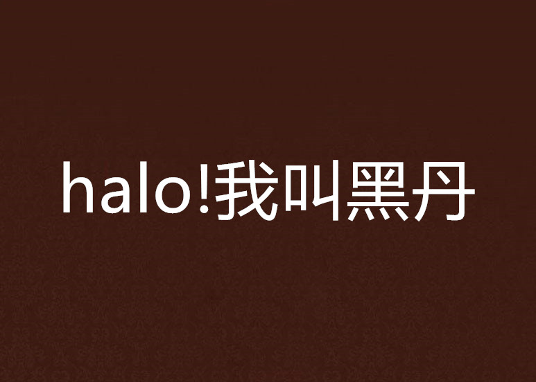 halo!我叫黑丹