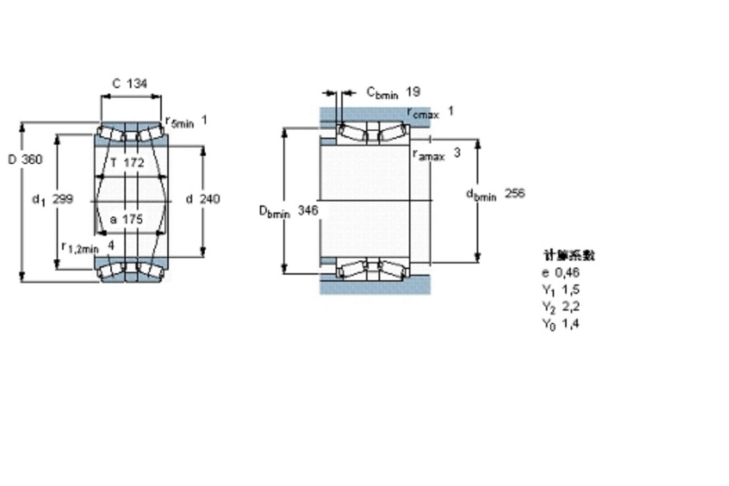 SKF 32048T172X/DB軸承