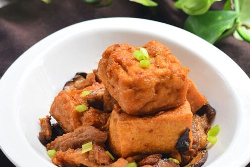 炸豆腐燜香菇