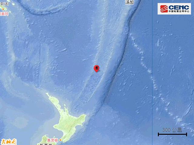 10·13紐西蘭克馬德克群島地震