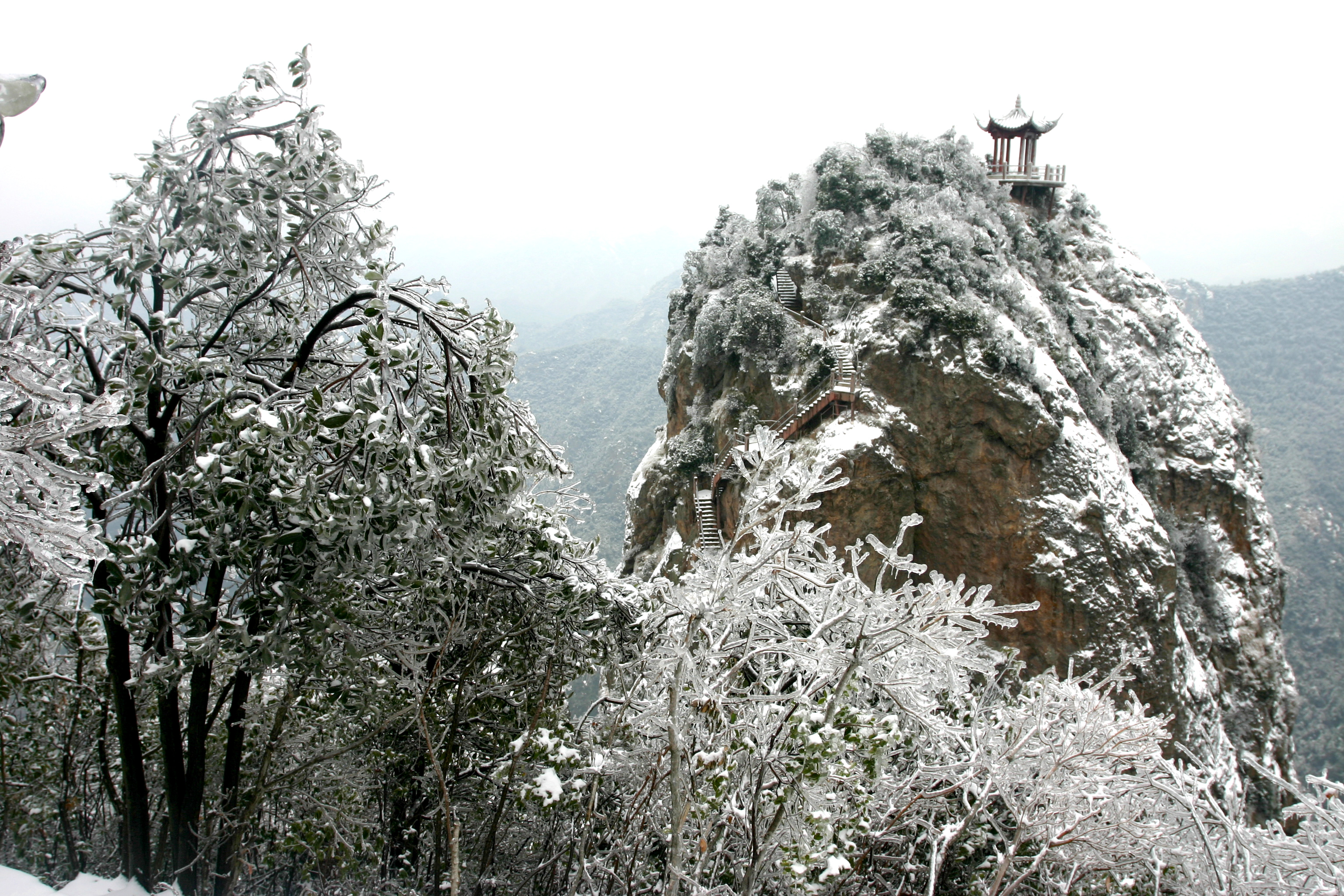 仙華山雪景