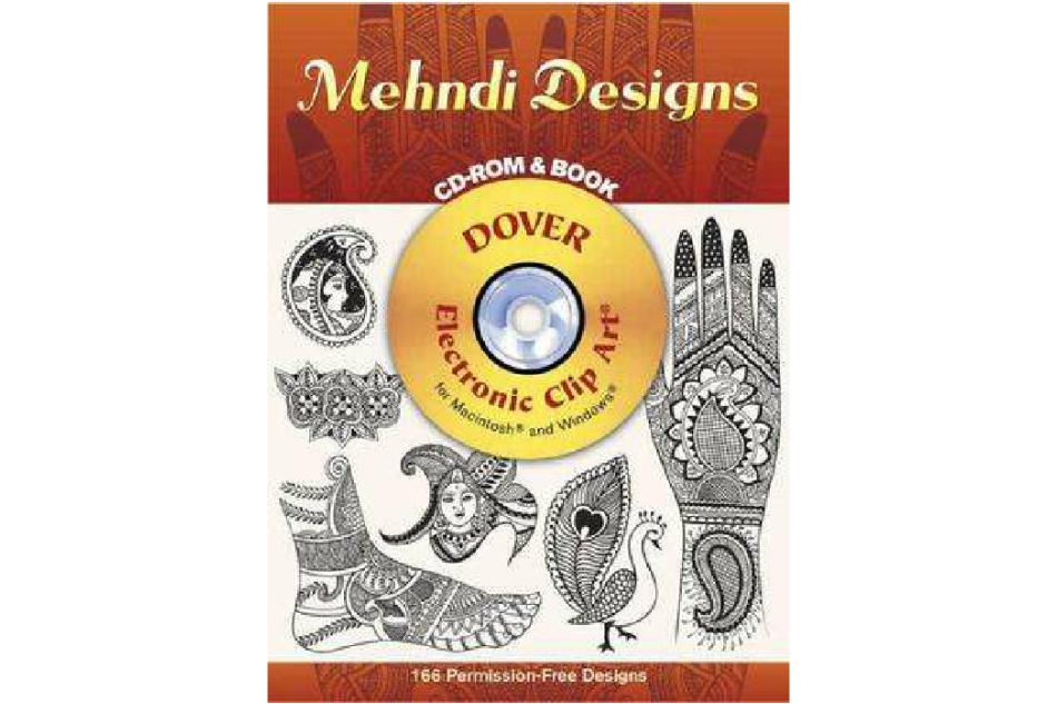 Mehndi Designs CD-ROM and Book手部紋飾圖案集