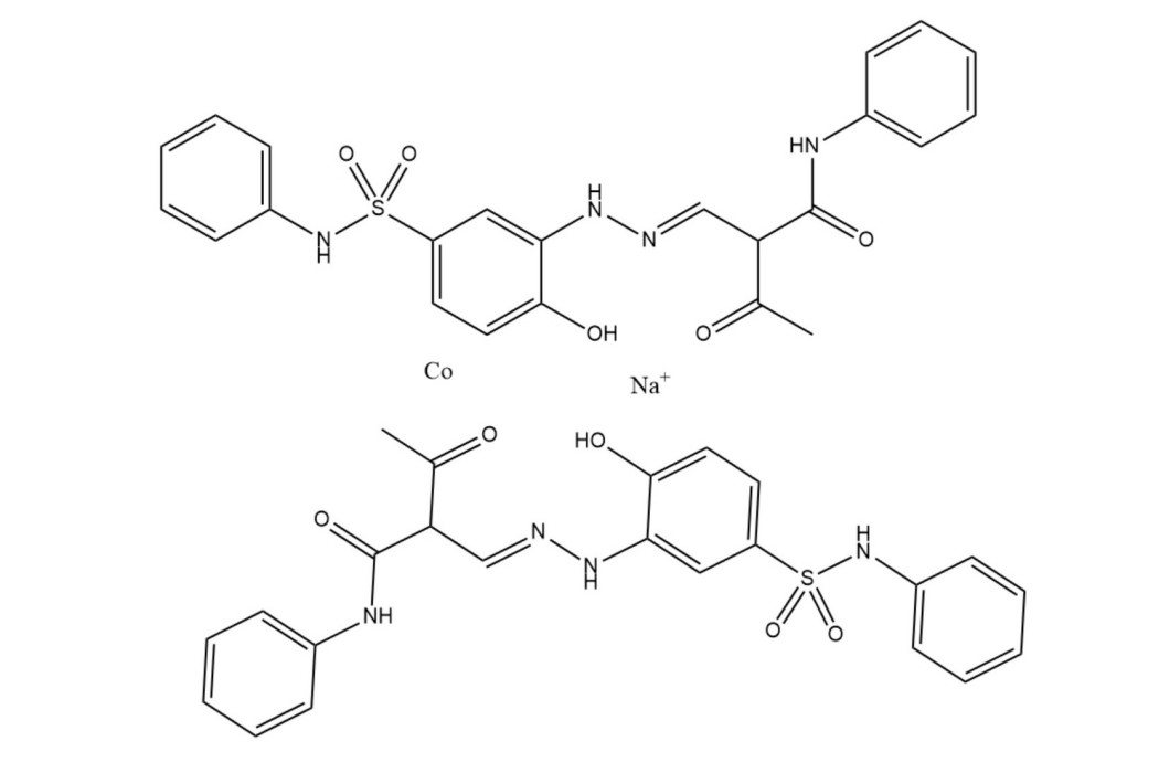 雙[2-[[2-羥基-5-[（苯氨基）磺醯基]苯基]偶氮基]-3-氧代-N-苯基丁醯胺]合鈷酸鈉