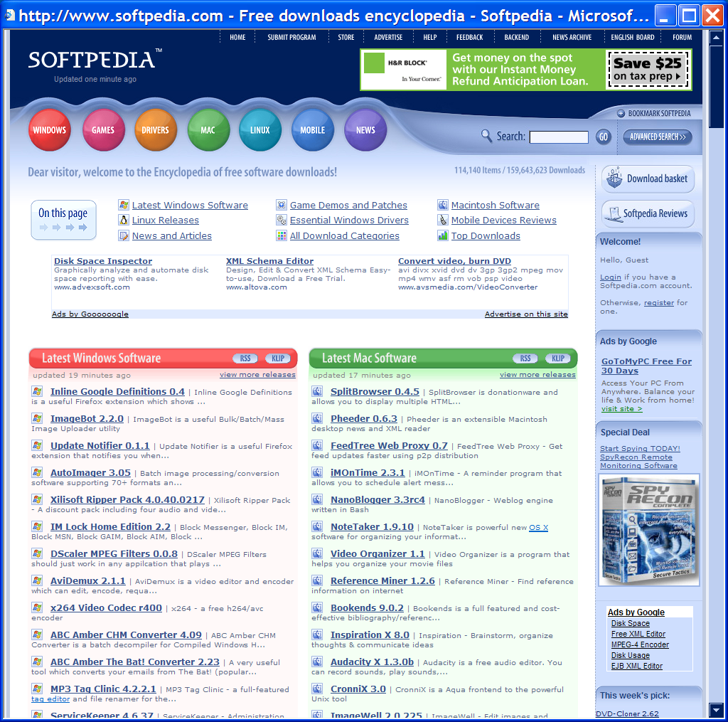 Softpedia.com截圖