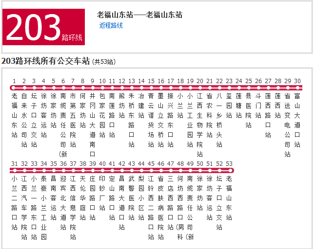 南昌公交203路環線