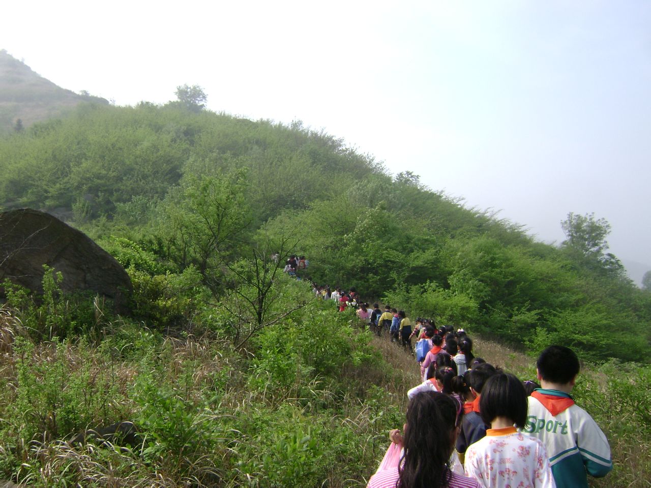 肥東縣包公學區中心國小的同學們春遊太子山