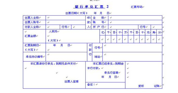 銀行承兌匯票期限