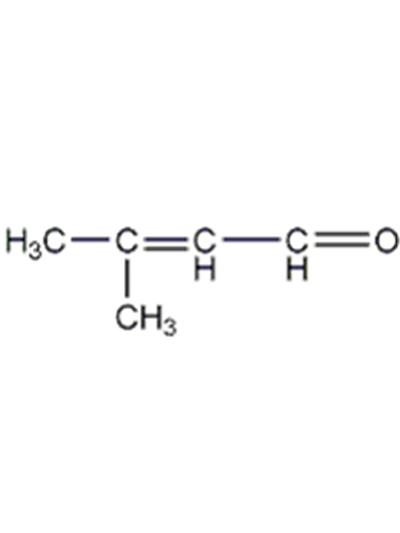 3-甲基-2-丁烯醛的結構簡式