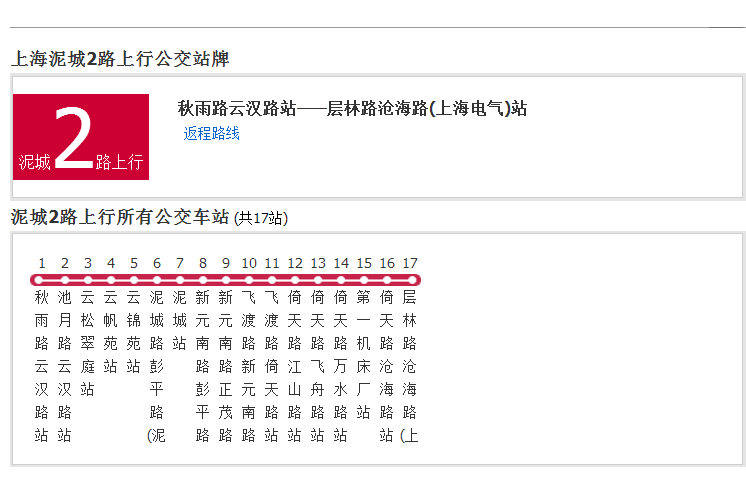 上海公交泥城2路(泥城2路)