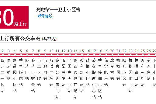 保定公交30路