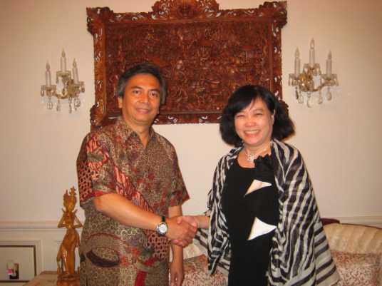駐印尼大使會見