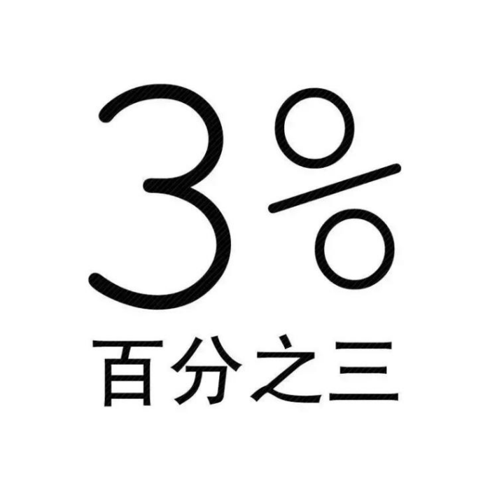 3%(符號標識)