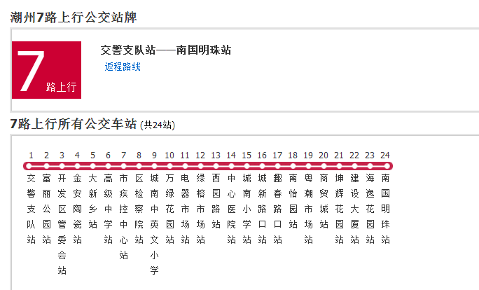 潮州公交7路