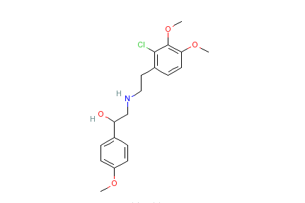 N-[2-羥基-2-（4-甲氧基苯基）乙基]-2-（2-氯-3,4-二甲氧基苯基）乙胺