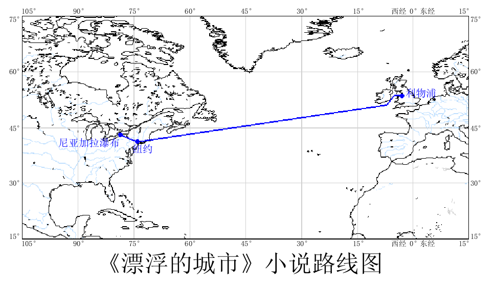 《漂浮的城市》小說路線圖