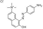 8-[（4-氨基苯基）偶氮]-7-羥基-N,N,N-三甲基-2-萘季銨鹽酸鹽