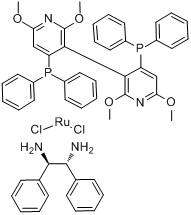 [-(+)-2,2\x27,6,6\x27-四甲氧基-4,4\x27-雙（二苯基磷）-3,3\x27-聯吡啶][(1R,2R)-(+)-1,2-二苯基乙烯二胺]二氯化釕