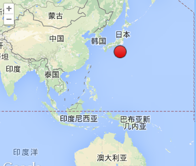 日本小笠原群島海域地震