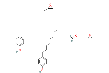 對壬基苯酚與對叔丁基苯酚、甲醛、環氧乙烷和環氧丙烷的聚合物