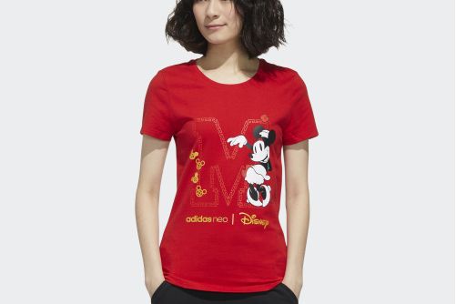 ADIDAS NEO W DSNY CNY TEE DISNEY米老鼠聯名款運動短袖T恤