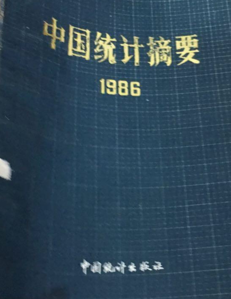 中國統計摘要（1986年）