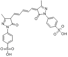 4-[4,5-二氫-4-[5-[5-羥基-3-甲基-1-（4-磺酸苯基）-1H-吡唑-2-基-]-2,4-亞戊二烯基]-3-甲基-5-氧代-1H-吡唑-