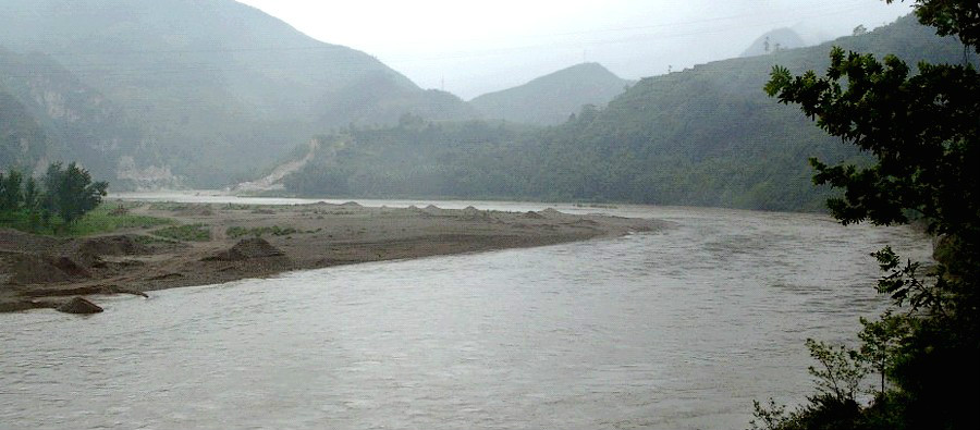 玉帶河勉縣新鋪鎮陳家營段