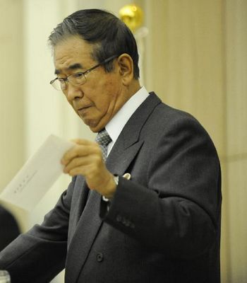 太陽黨黨代表 石原慎太郎