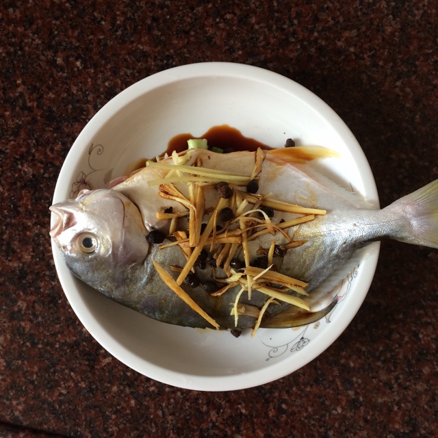 豆豉蒸金昌魚