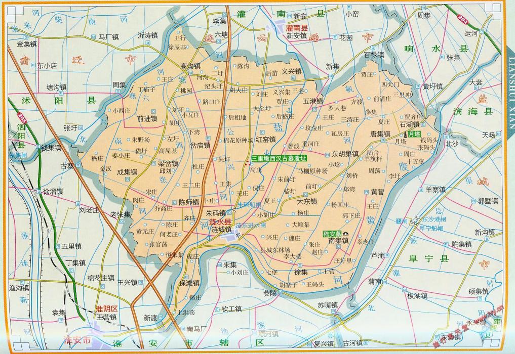 2020年漣水縣城區公辦學校施教區範圍