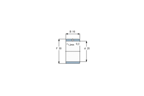 SKF IR25x30x16IS1軸承